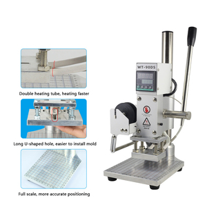 Mini Manual Hot Foil Stamping Machine Digital Temperature <b>Leather</b> Embossing Press T-Slot Logo Bronzing <b>Tool</b> for Wood PVC Paper - Product Image 4