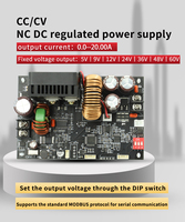 Alimentation électrique à tension stabilisée CC réglable CNC XY6020L, module abaisseur de tension et de courant constant 20A/1200W