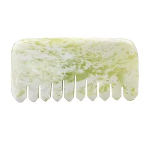 Natural Gemstone Head Massage Stone Jade Comb