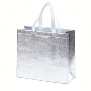 Custom <b>Printed</b> Logo Reusable Foldable PP Coated Laser Non-Woven Fabric Bags - Product Image 6