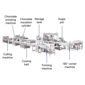 Ligne de production de barres énergétiques Snickers, <span class=keywords><strong>machine</strong></span> <span class=keywords><strong>à</strong></span> fabriquer des barres protéinées Snickers, <span class=keywords><strong>machine</strong></span> <span class=keywords><strong>à</strong></span> fabriquer des barres <span class=keywords><strong>chocolat</strong></span>ées Snickers - Product Image 3