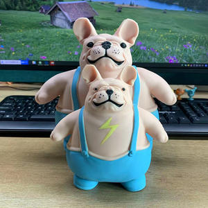 TikTok Influencer kum dolu <span class=keywords><strong>Bulldog</strong></span> sıkmak oyuncak aldı dayanıklı EVA malzeme yavaş Rebound stres giderici TPR - Product Image 2