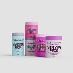 Miễn Phí Mẫu Nhựa <span class=keywords><strong>Jar</strong></span> Với Nắp Màu Đen Cho Bao Bì Gummy Gấu Kẹo Kín Độ Tươi Giữ Thực Phẩm Container Để Thức Ăn Lưu Trữ - Product Image 4