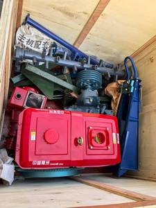 Blue <b>Walking</b> Tractor 15 HP Gear Drive 2WD Farm Engine Powered Tiller Ploughing <b>Machine</b> Easy to Operate - Product Image 4