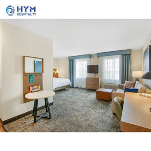 Staybridge Suites by IHG <span class=keywords><strong>Hyman</strong></span> Ensemble de chambre à coucher d'hôtel Design moderne en bois Taille standard - Product Image 5