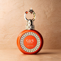 Flacon de parfum carré en verre de luxe personnalisé avec bouchon doré, nouveau design, flacon de parfum avec pompe à brume fine