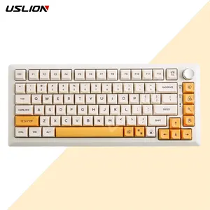 USLION 140 Chaves Mel Leite XDA Perfil PBT Keycaps para Teclado Mecânico Personalizado Artisan Sublimação Gradiente Keycaps Set