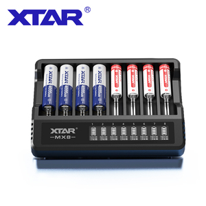 <span class=keywords><strong>Xtar</strong></span> mx8 8-חריצים 0.5a/1a qc pd USB-C יציאת נטענת 1.2v ni-mh aaaa 1.5v 14500 <span class=keywords><strong>18650</strong></span> מטען 21700 lion מטען - Product Image 2