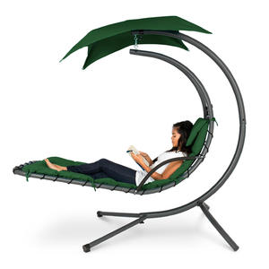 Meubles de jardin d'extérieur au design moderne Chaise balançoire de cour portable avec parasol Chaise longue incurvée <span class=keywords><strong>berceau</strong></span> suspendu - Product Image 3