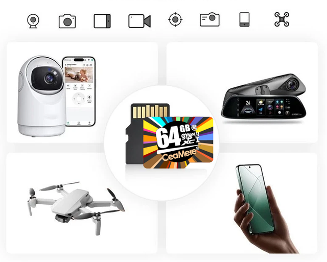 SD 4K Camera Memory Card 16GB 128GB TF Card SD Card 32GB Class10 U3 A1 64GB MINI SD 256GB for Camera/Recorder/Security Cameras