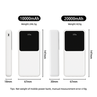 22,5 W 20000 mAh powerbank cargador portátil 10000 20000 mAh Power Bank para tlphone para iPhone 10000mAh batería externa al por mayor