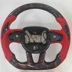 Volante Deportivo JIANSHAN Premium Personalizable de Fibra de Carbono y Cuero para <span class=keywords><strong>Dodge</strong></span> Hellcat Challenger Charger - Product Image 6