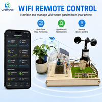 Kit STEM ESP32 Smart Garden avec contrôle WiFi à distance, stockage d'énergie solaire, détection du pH et de la vitesse du vent, kit de programmation IoT LT-ZK0024