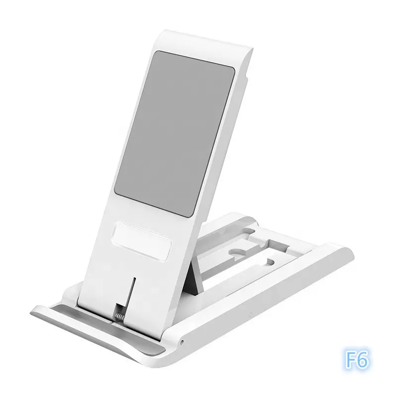 Düşük fiyat Hotriple F6 Mini katlanabilir masaüstü cep telefon tutucular taşınabilir ayarlanabilir akıllı telefon standı cep telefonu masa braketi