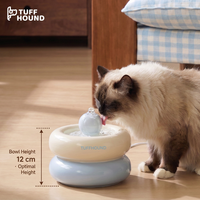 Fontaine à eau automatique pour chat, distributeur d'eau pour animaux de compagnie, bol à eau circulante 1,5 L pour chats d'intérieur