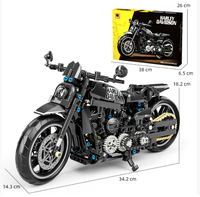Vente chaude Modèle de voiture de sport Cool Briques de construction Produit personnalisé Ensembles de briques de construction Moto lourde