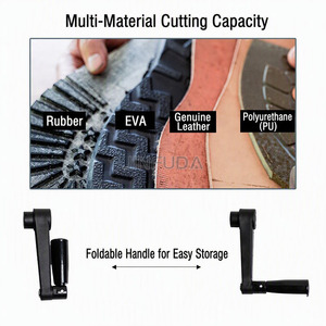 Máquina Manual de Reparación de Calzado con 3 Cuchillas, Componentes Centrales de la Caja de Cambios, 1 Año de Garantía para Fabricación de Calzado de Plástico/EVA/Cuero/Goma - Product Image 6