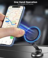 Soporte Magnético Plegable Universal para Teléfono, Soporte Adhesivo Portátil 3M para Parabrisas de Coche, Tablero, Cinta de Correr, Escritorio