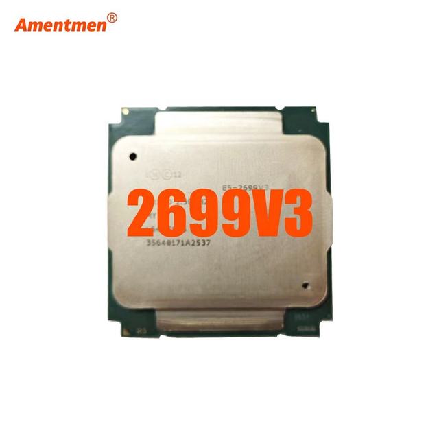 Used for Intel Xeon E5 2699 V3 2699V3 2.3Ghz 18-Core LGA 2011-3 Cpu Processor SR1XD 145W 22NM