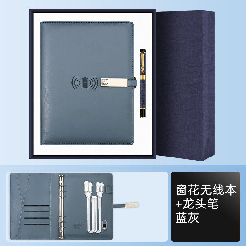 ปากกาไร้สาย Paper-cut - สีน้ำเงิน-เทา