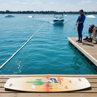 Cordon de wakeboard et de ski nautique en fibre de verre personnalisable en usine, 75 pieds, pour planche de surf avec ailerons, unisexe, pour lacs et rivières