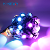 Luces LED RGB de 30 mm, 24 V CC, OEM de Fábrica, Resistentes al Agua IP68, Control por Aplicación, Iluminación Inteligente para Aleros de Casa, Iluminación Permanente