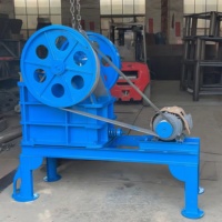 Mini concasseur à mâchoires Rhine PE200x300, échelle de laboratoire, 2-6t/h, moteur AC 11kw, garantie 1 an, utilisation facile pour minerai, calcaire, brique