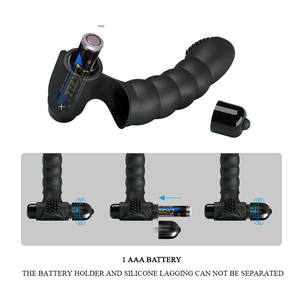 حب جميل 10 سرعةسيليكون كهربائي كم إصبع هزاز عصا مقاومة للماء مع اهتزاز 10 تردد - Product Image 6