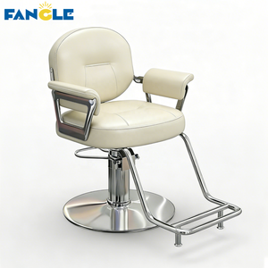 Chaise <span class=keywords><strong>de</strong></span> Barbier <span class=keywords><strong>de</strong></span> Luxe en Acier Inoxydable, Chaise <span class=keywords><strong>de</strong></span> Coiffeur en Cuir Synthétique pour Salon <span class=keywords><strong>de</strong></span> Coiffure, Chaise <span class=keywords><strong>de</strong></span> Coiffage et <span class=keywords><strong>de</strong></span> Coupe - Product Image 1