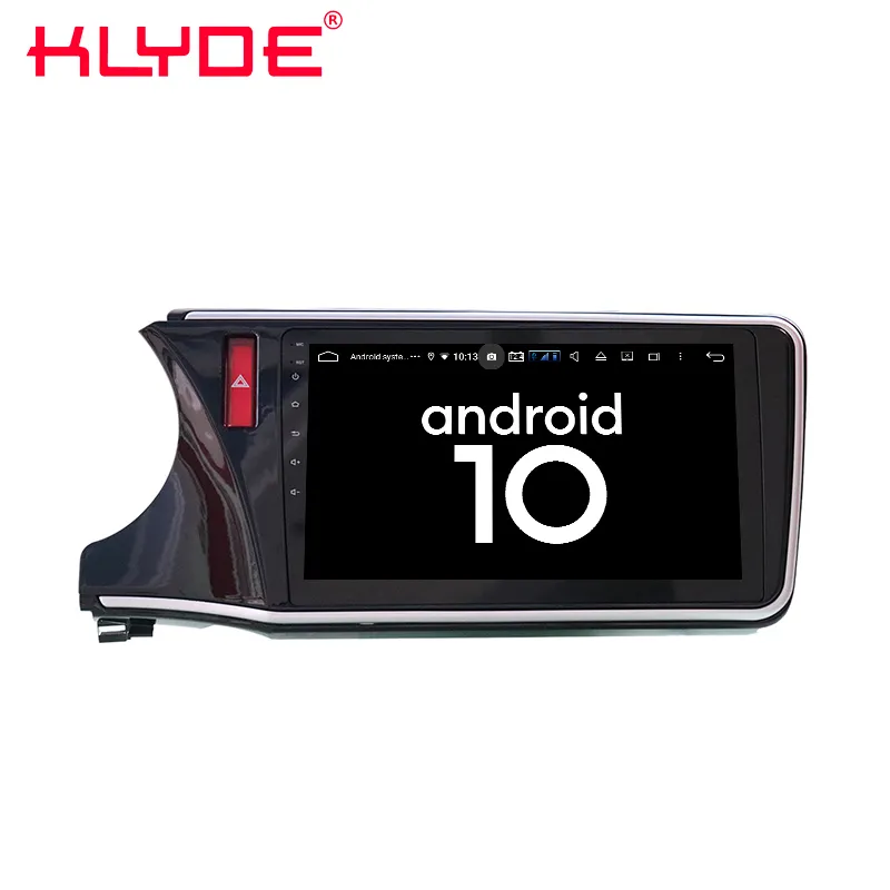 KLYDE10インチIPS2.5DタッチスクリーンカーマルチメディアプレーヤーオートラジオPX5Android10ステレオビデオGPSWIFI MP5プレーヤー (CITYLHD用)