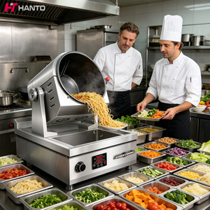 Robot <span class=keywords><strong>da</strong></span> <span class=keywords><strong>Cucina</strong></span> Intelligente Best Seller in Europa e USA, Wok Elettromagnetico <span class=keywords><strong>da</strong></span> 300mm con Mescolamento Automatico, Attrezzatura <span class=keywords><strong>da</strong></span> <span class=keywords><strong>Cucina</strong></span> Commerciale - Product Image 1