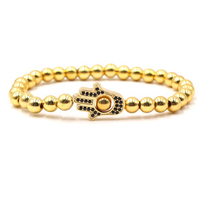 Nuovo Stile 2020 Bracciale Unisex con Testa di Leopardo <span class=keywords><strong>Batman</strong></span>, Zirconi Micro-Incastonati, Magnete Nero Elettroplaccato 6mm, Vendita Diretta dalla Fabbrica - Product Image 2