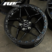 Roda Roc Custom 18x10 Serat Karbon Warp 5x114.3 Beadlock untuk Mustang Dark Horse 2024