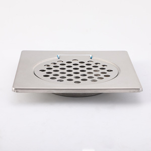 201 Foreign Trade Square Stainless Steel Floor Drain Flip Thickened Bathroom Balcony Anti-clogging Anti-return Odor-proof Modern - Product Image 3
