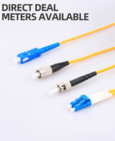 Kabel Jumper dan Patchcord Serat Optik TiNCAM Yellow FC-LC Duplex Singlemode Multimode untuk Jaringan FTTX 1 Core