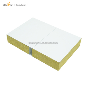 Panneau sandwich en <span class=keywords><strong>laine</strong></span> <span class=keywords><strong>de</strong></span> <span class=keywords><strong>roche</strong></span> Glostar 50mm 100mm, isolation en mousse PU, panneau mural en EPS, panneau mural pour laboratoire, salle blanche - Product Image 1
