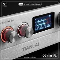 Amplificateur de sonorisation 60 120 180 Watts avec Bluetooth USB pour système de sonorisation, musique d'ambiance, hub audio, mixeur audio