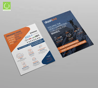 Impression personnalisée à bas quantité minimale de commande Affiche Brochure Dépliant Dépliant commercial Dépliant A5 Dépliants Imprimante Dépliants promotionnels commerciaux