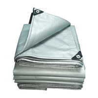 Bâche industrielle 100 % polyester, tissu tricoté à trame enduit de PE, doublure de poids moyen (40-380 g/m²), imperméable, uni