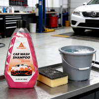Shampooing auto concentré Senlai Foam 500g, dilution 1:100, nettoyant toutes surfaces dures, vitres, roues, une bouteille.