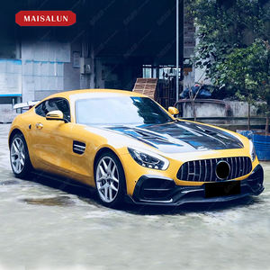 BENZ <span class=keywords><strong>AMG</strong></span> GT/<span class=keywords><strong>GTC</strong></span>/GTS mise à niveau vers le Bodykit en Fiber de carbone de Style RZ nouvelles jupes latérales de diffuseur arrière à lèvre avant en Fiber de carbone - Product Image 4