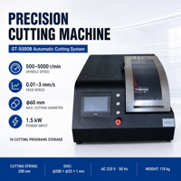 Machine de découpe métallographique de haute précision Huayin GT-5000B à grande vitesse, équipement de découpe d'échantillons à commande servo et écran tactile