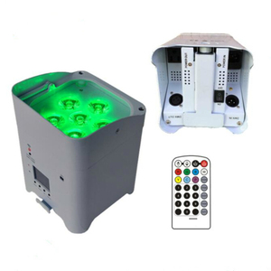 Chiếu đèn 6in1 rgbwa + UV Wifi Battery Powered đèn sân khấu RGBW thay đổi màu sắc không dây DMX LED mệnh uplight - Product Image 5