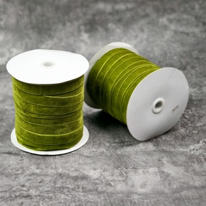 Cinta de Terciopelo de Lujo al por Mayor, de una Sola Cara, Sin Elástico, de 38mm, para Lazos DIY, Decoración de Ropa, Horquillas para el Cabello, Regalos, Pasteles y Decoración Navideña - Product Image 6