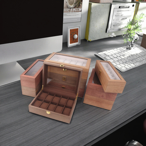 Mattern lake İzle pencere vitrinin WonderfulPack modeli ile lüks ahşap saat saklama kutusu - Product Image 3