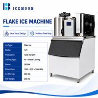 Machine à glace pour la transformation des aliments et des boissons, production de glace en flocons avec refroidissement à contact large et support pour pièces de rechange