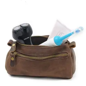 Bộ Dụng Cụ <span class=keywords><strong>Dopp</strong></span> Vải Sáp Túi Cạo Râu Túi Vệ Sinh Nhỏ Cho Nam Túi Qua Đêm Đồ Dùng Vệ Sinh Cá Nhân Du Lịch Cỡ Vải Bố Treo | Vệ Sinh - Product Image 1