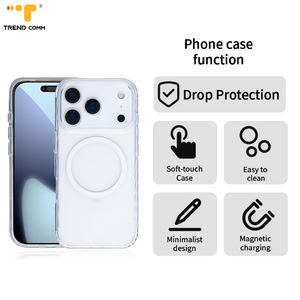 Bulk Acryl Magnet ring Kompatible Telefon hülle Schlanke kabellose Lade abdeckung mit eingebautem Ständer - Product Image 4