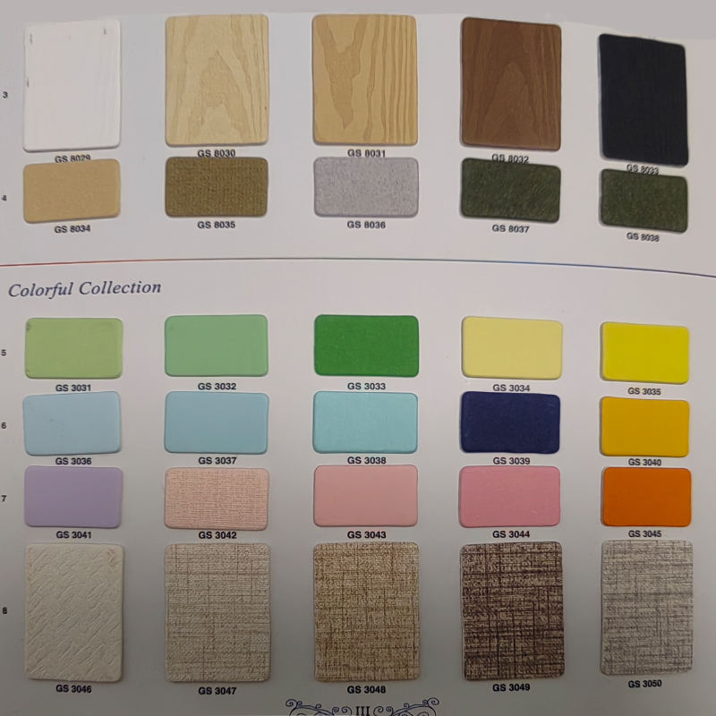 Centaines de couleurs comme catalogue
