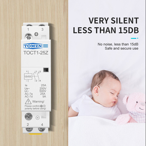 Contacteur modulaire AC domestique TOCT1 2P 25A DC 12V 24V Bobine 220V/230V 50/60HZ Rail DIN 2NO ou 1NO 1NC - Product Image 4